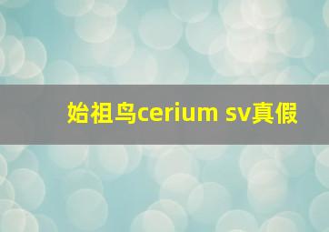 始祖鸟cerium sv真假